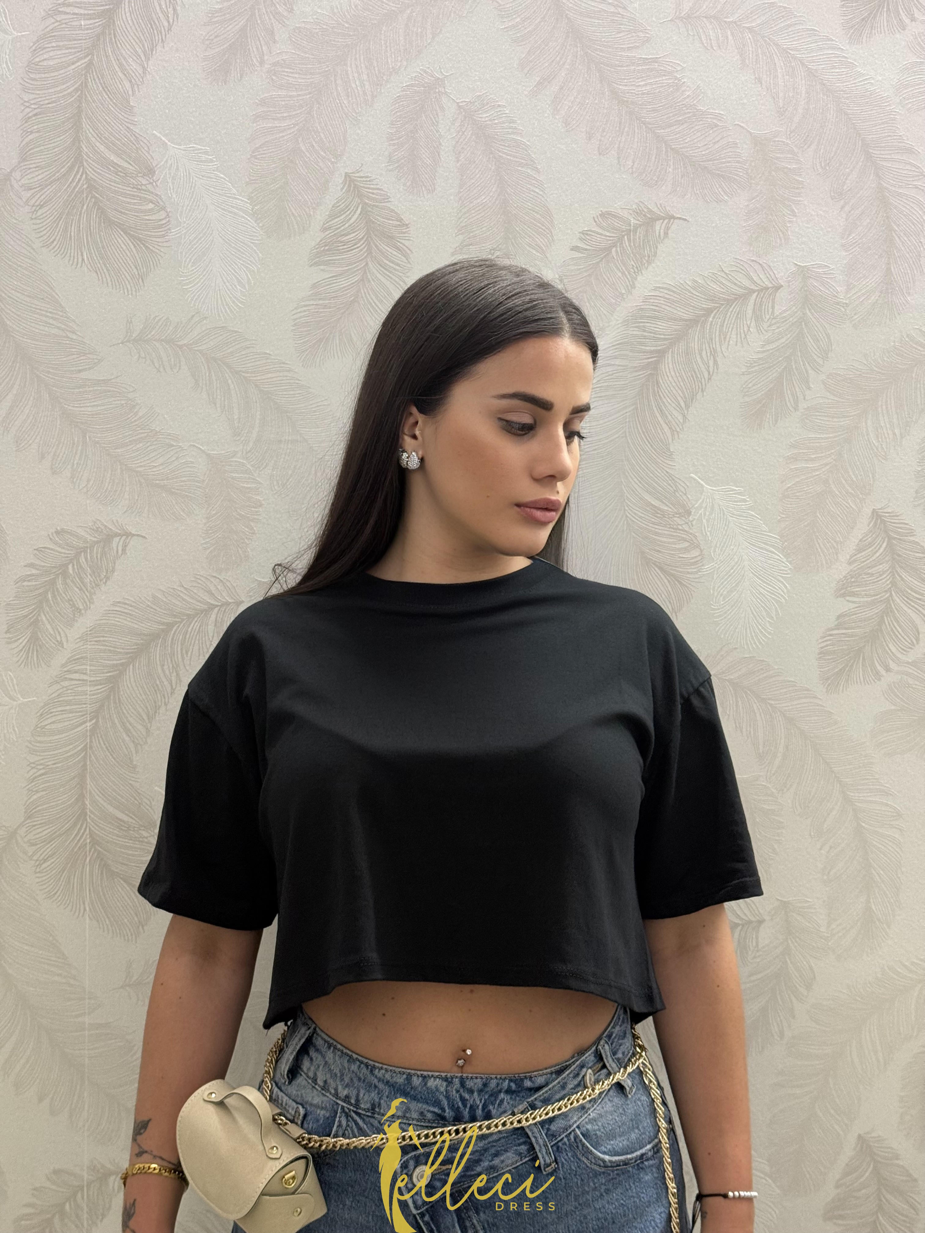 T-SHIRT CROP COTTON