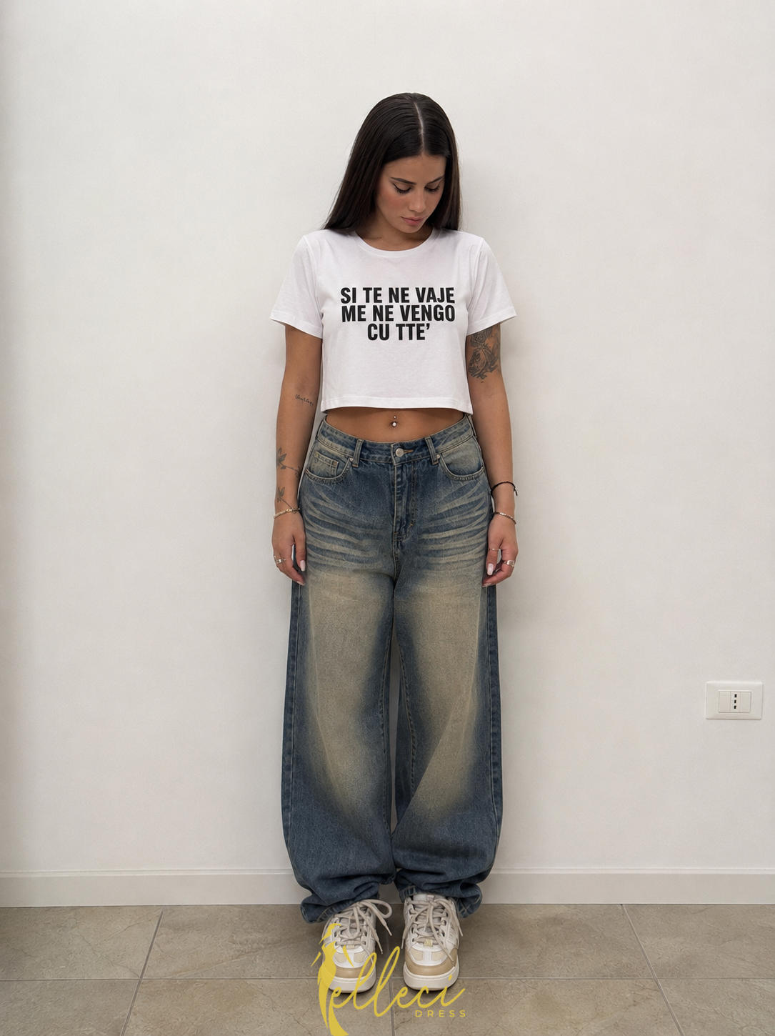 T-SHIRT "SI TE NE VAJE ME NE VENGO CU TTE'"