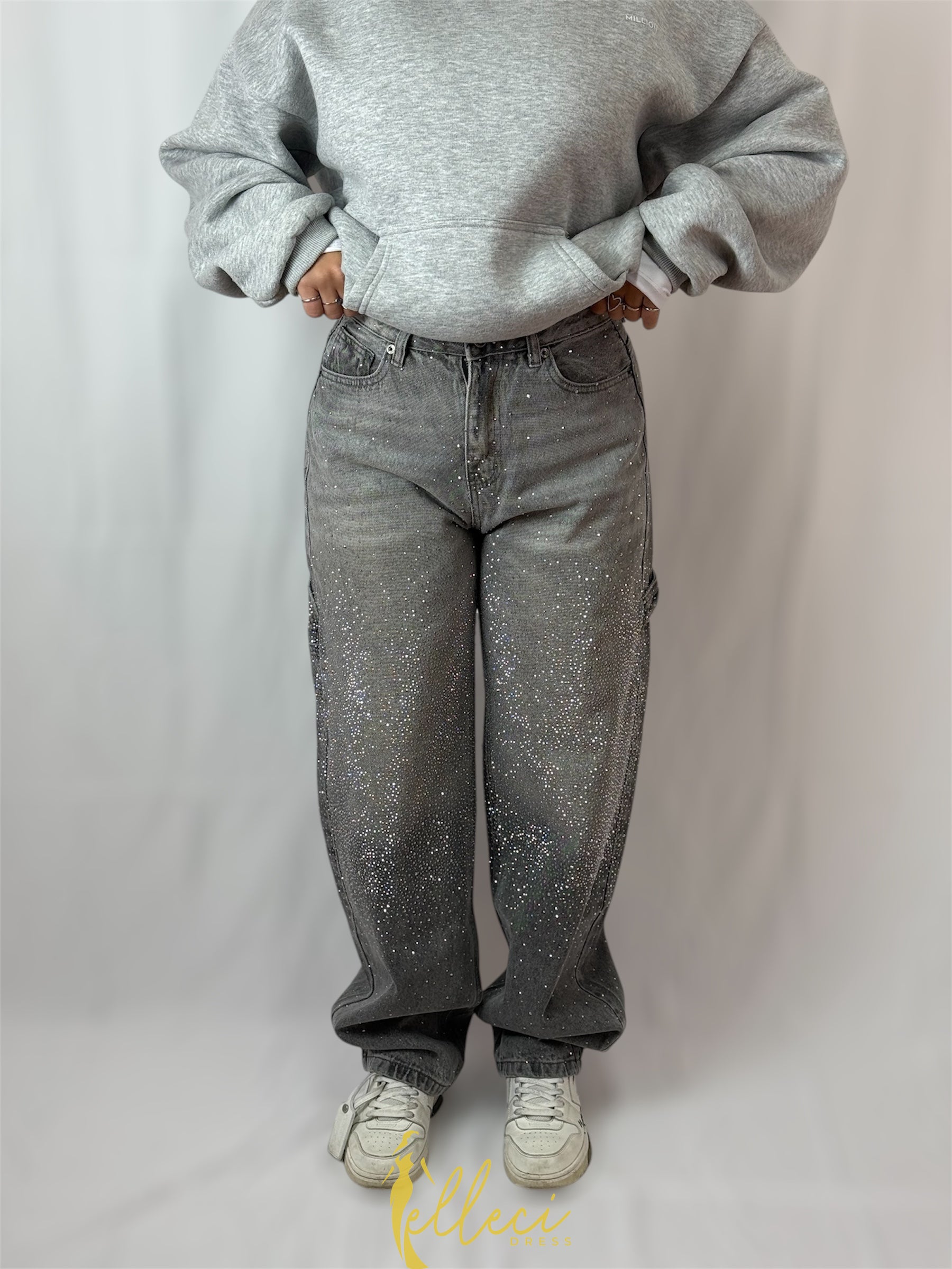 JEANS BALLOON STARDUST GREY