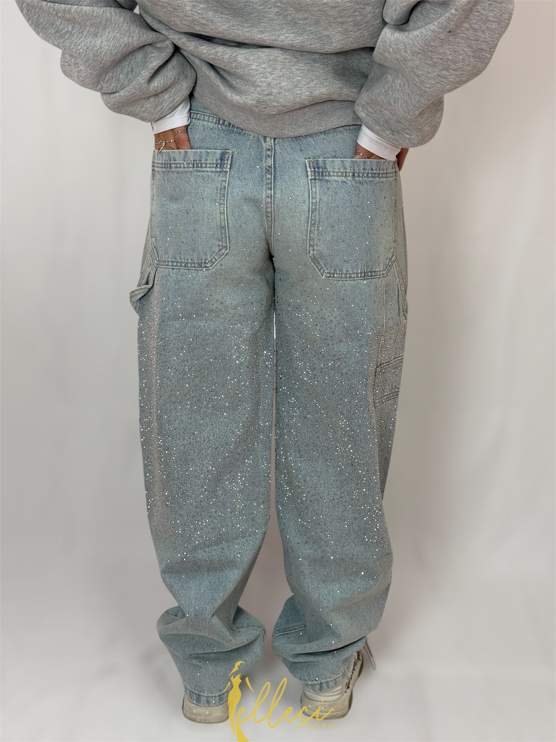 JEANS BALLOON STARDUST CLEAR