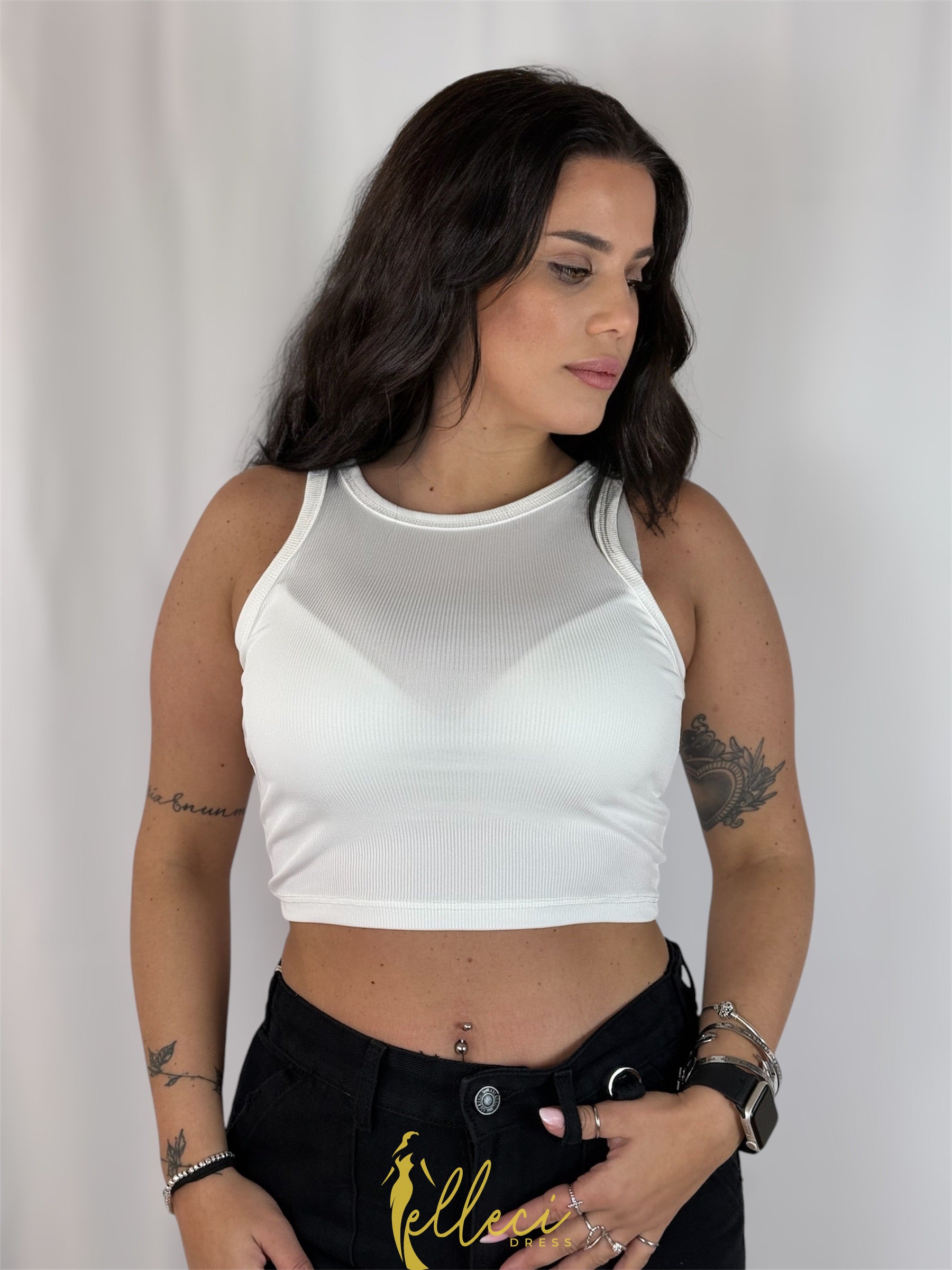 T-SHIRT CROP TOP COSTINE