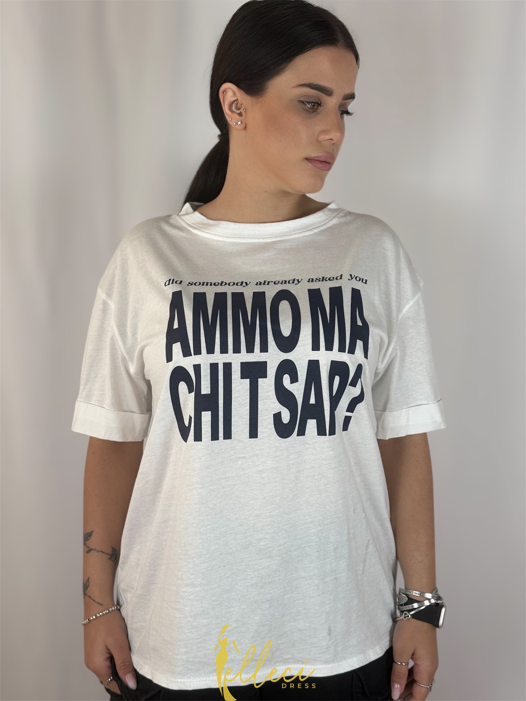 T-SHIRT SCRITTA JUMBO
