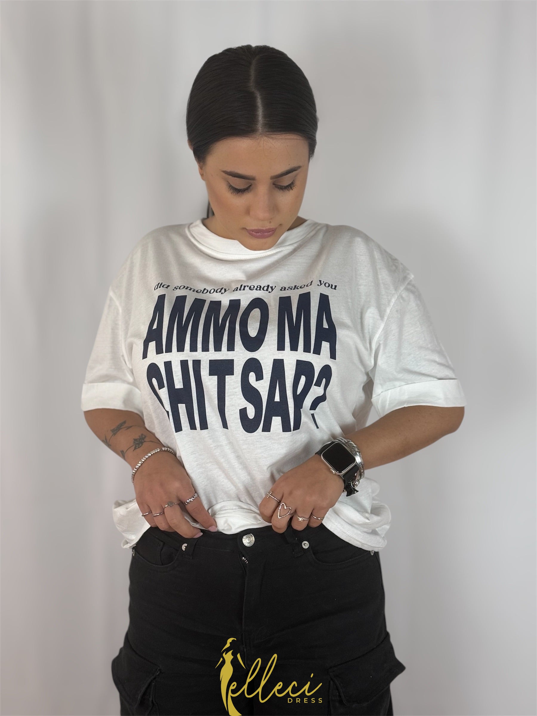 T-SHIRT SCRITTA JUMBO