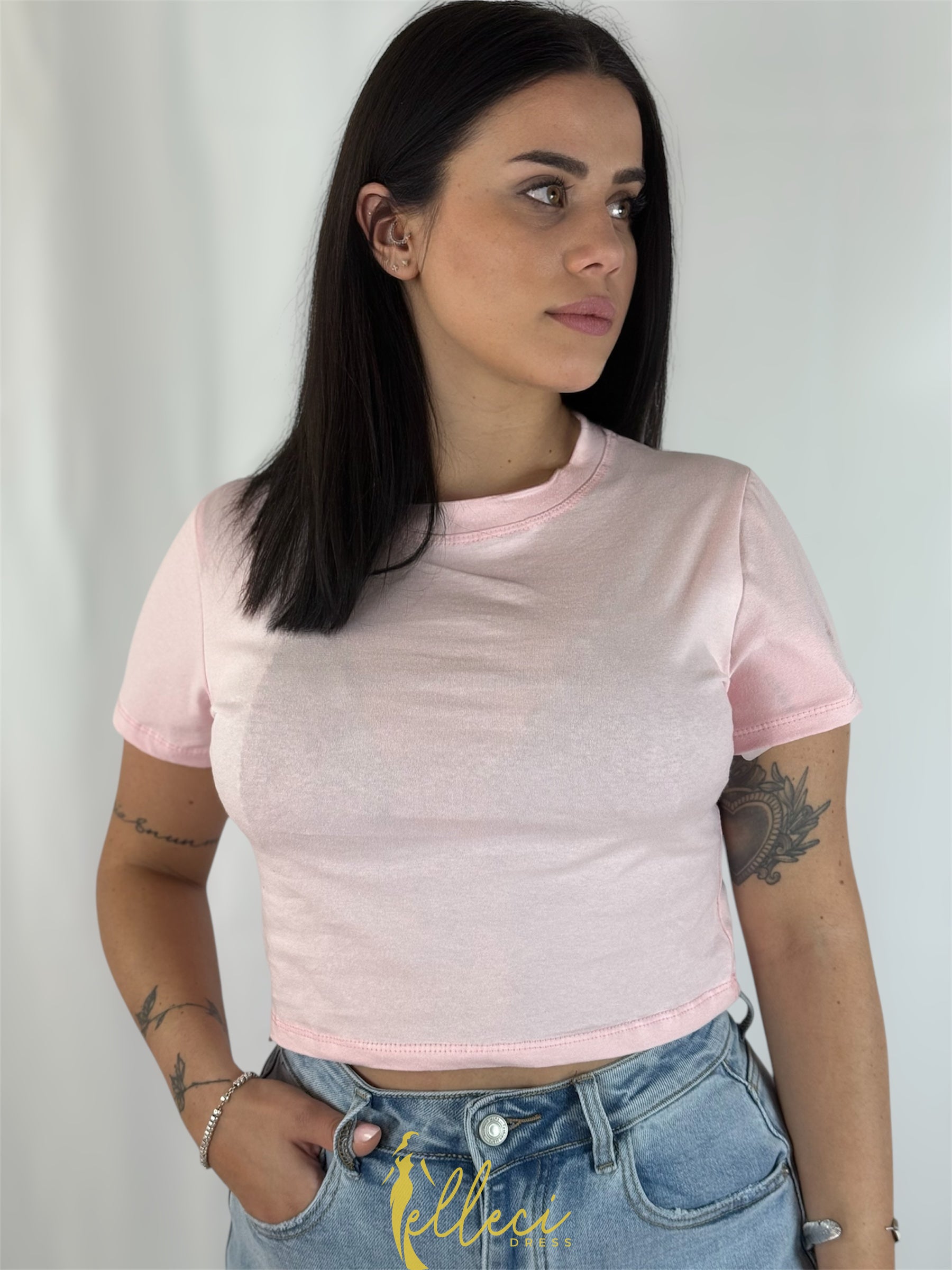 T-SHIRT CROP BASIC