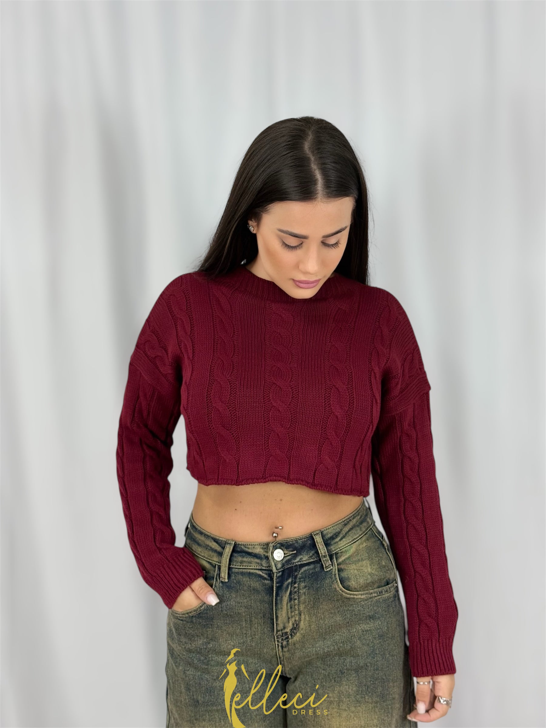 MAGLIONCINO CROP SMILE