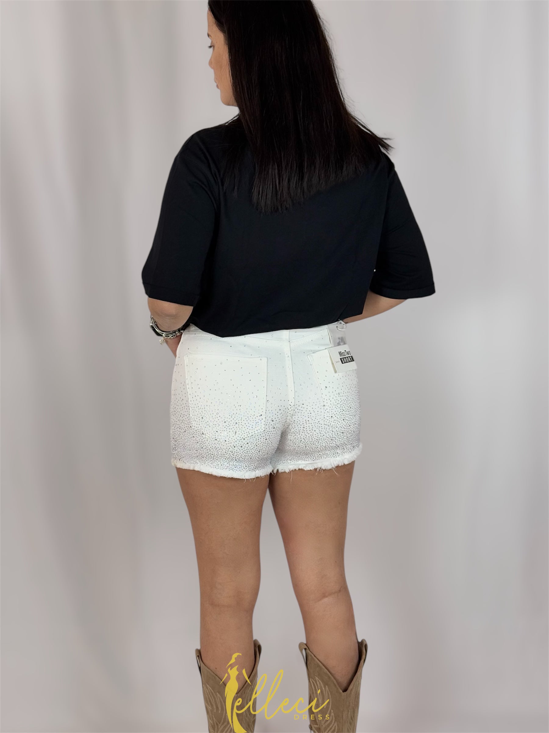 SHORT DENIM LONDON WHITE