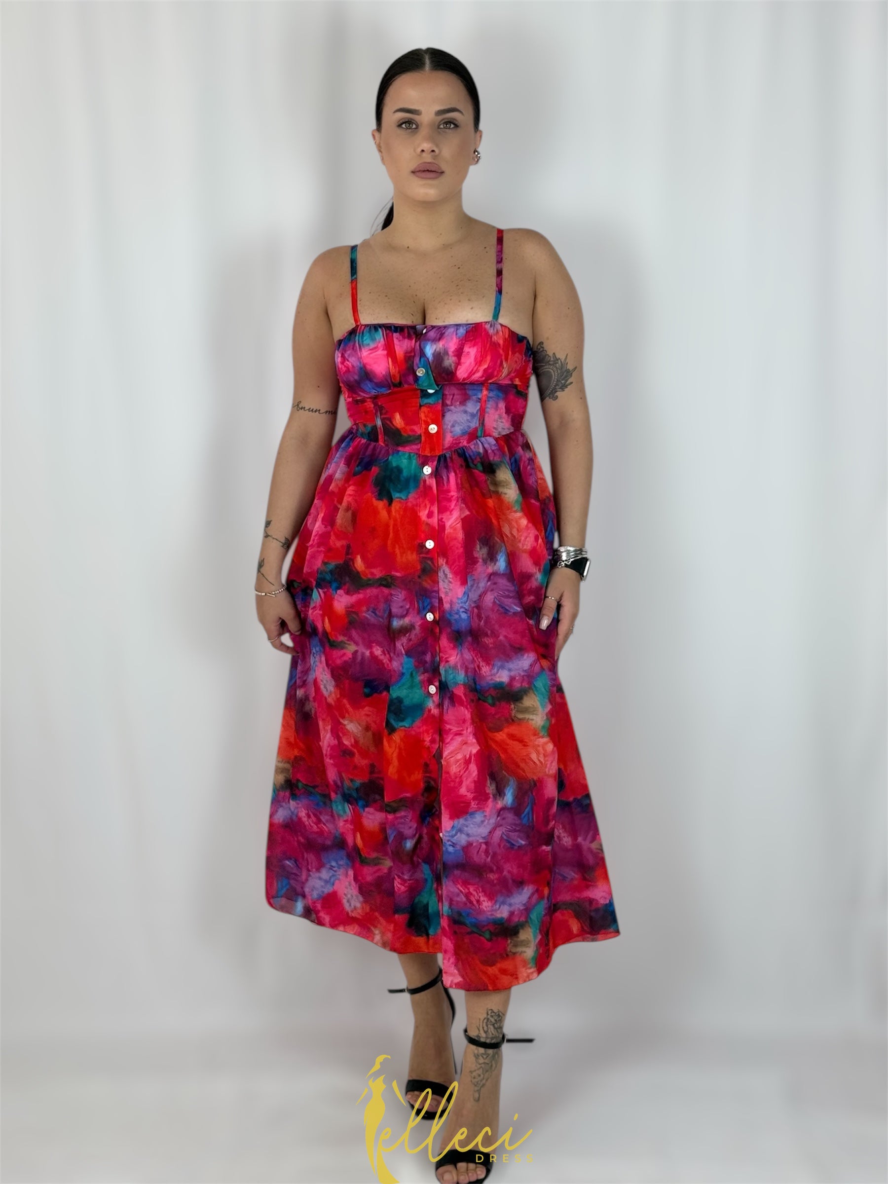 ABITO LONGUETTE FLOR
