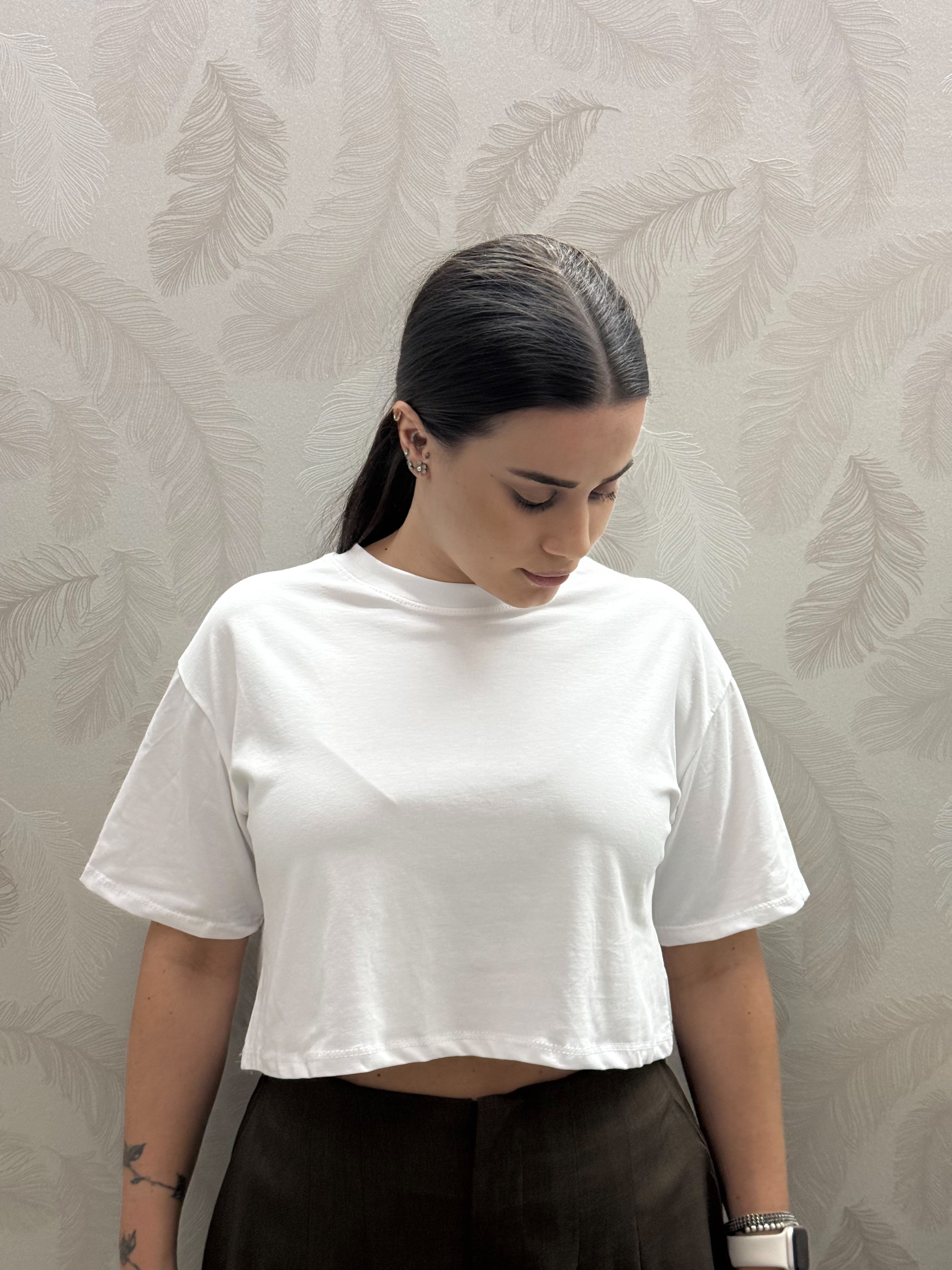 T-SHIRT CROP COTTON