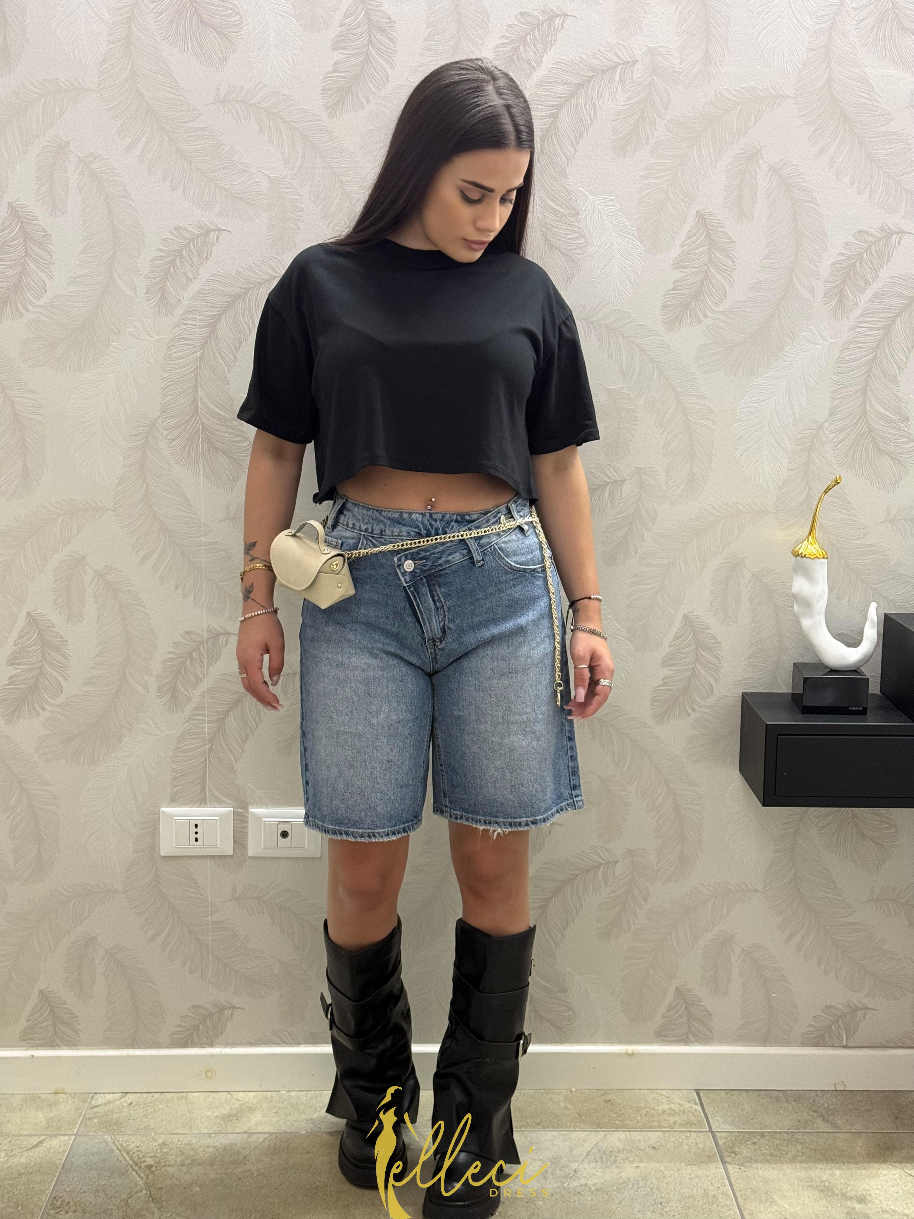 T-SHIRT CROP COTTON