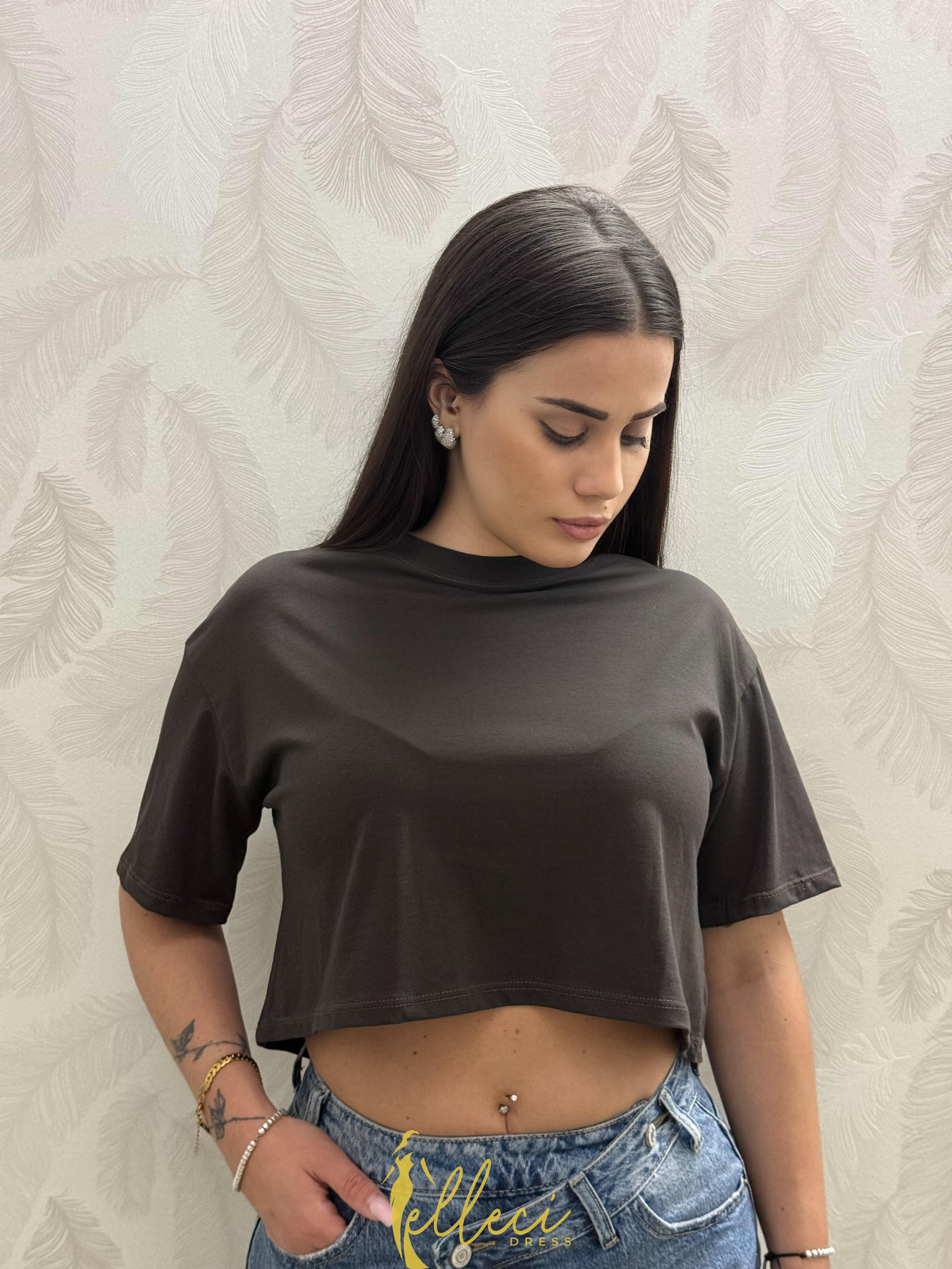 T-SHIRT CROP COTTON