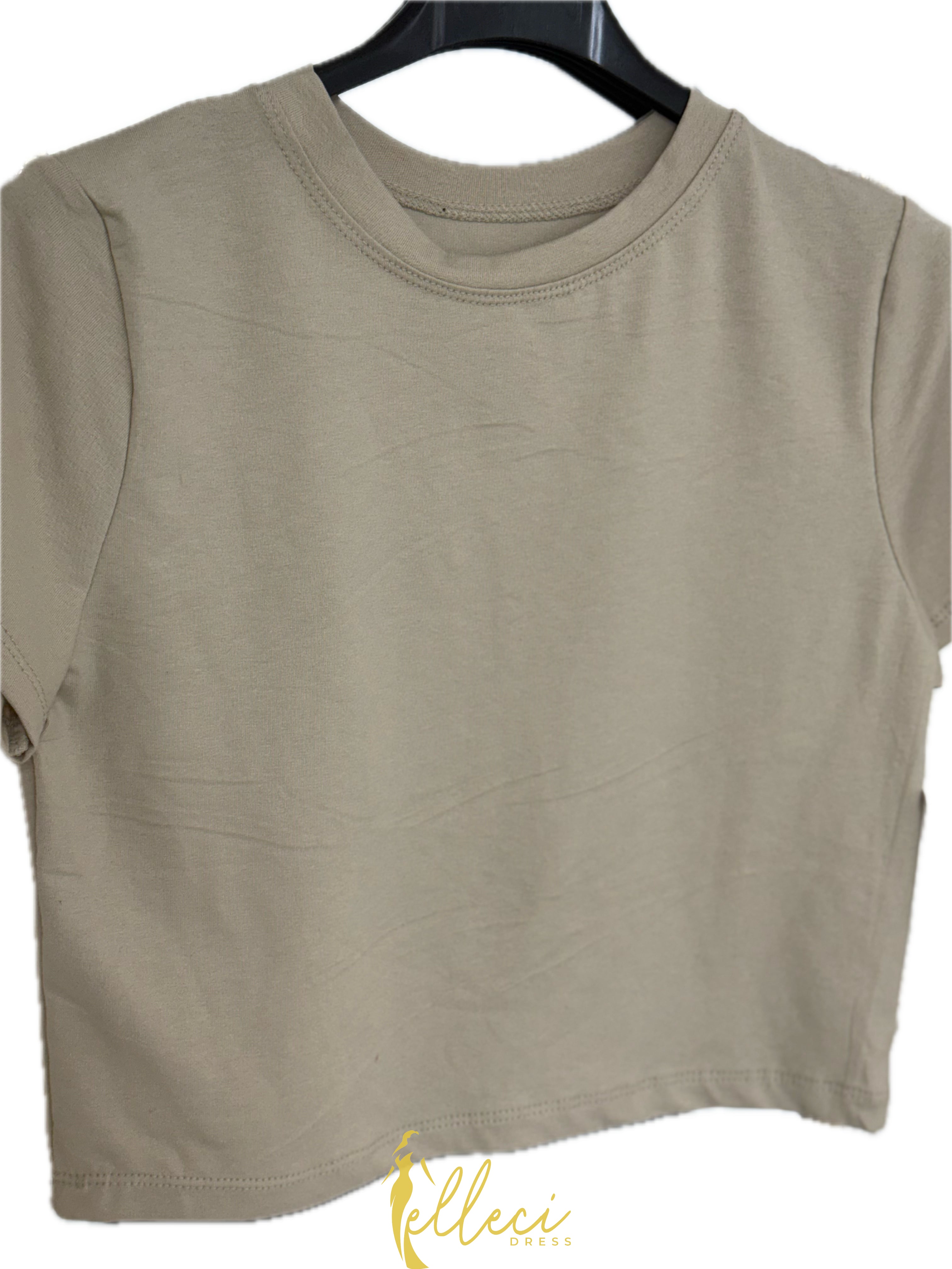 T-SHIRT CROP BASIC