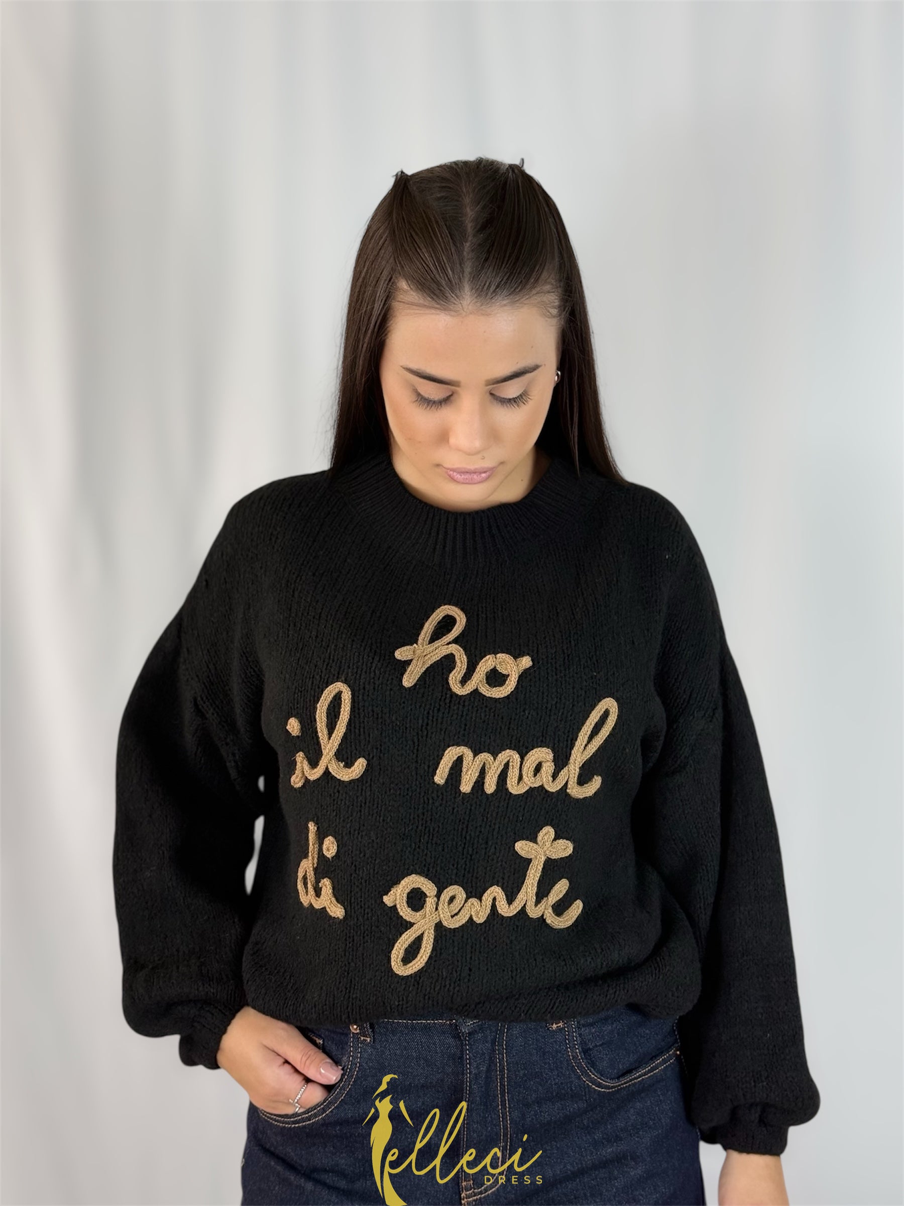 MAGLIONE "HO IL MAL DI GENTE"