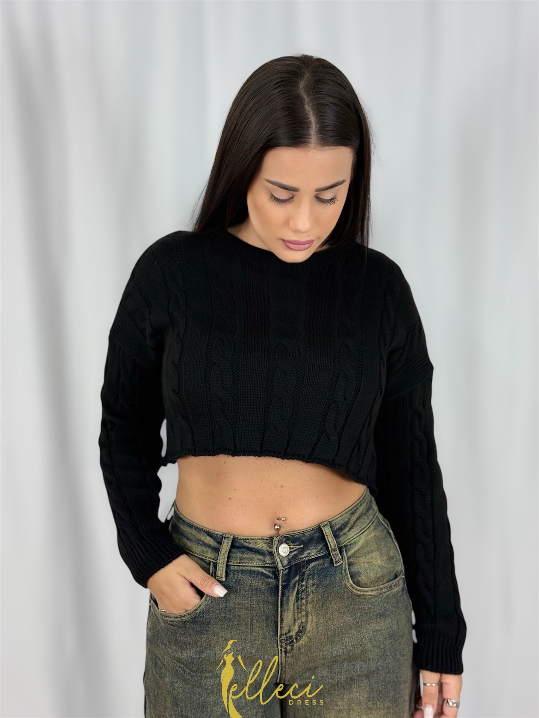 MAGLIONCINO CROP SMILE